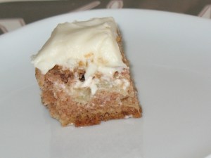 apple cake with cream cheese frosting